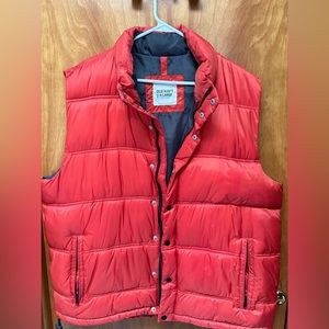 Old Navy Full Zip and Button Puffer Vest